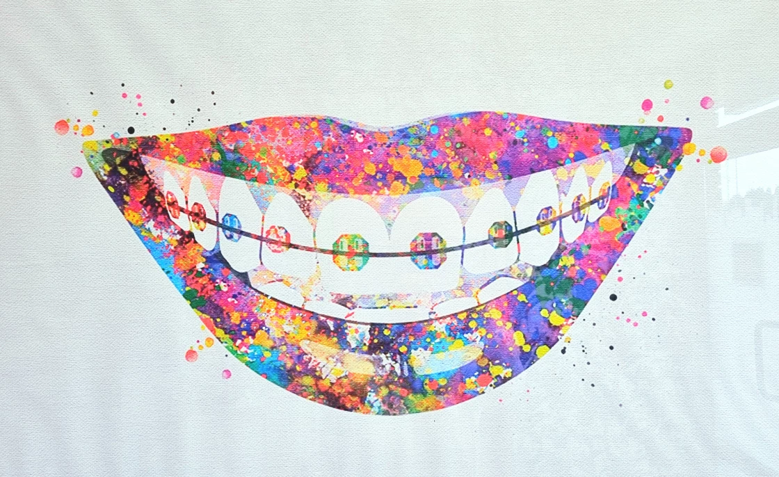Piękne białe zęby